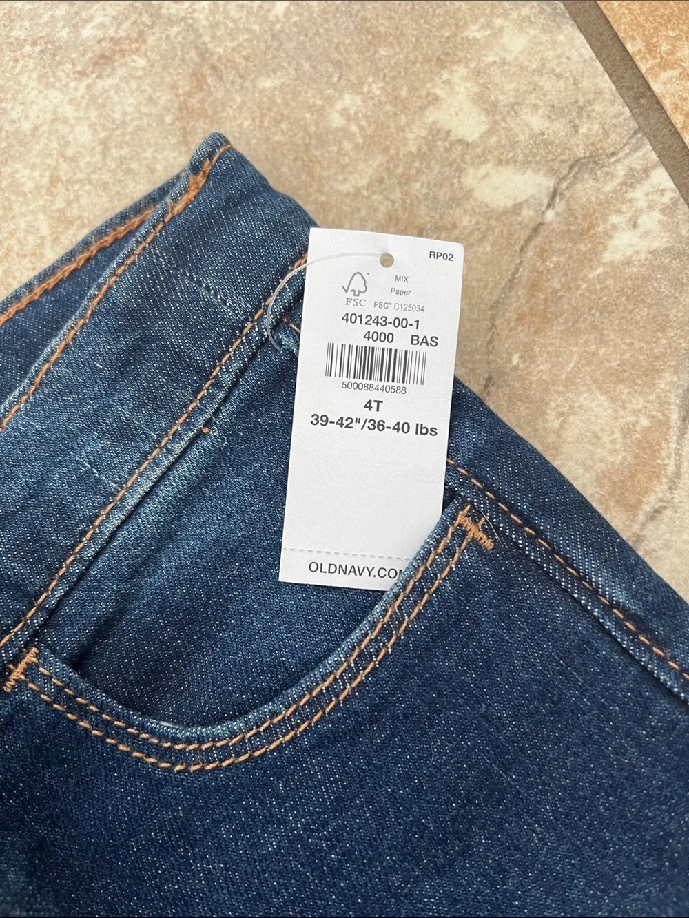 Old Navy Girls Stretch Dark Wash Jeans - Blue